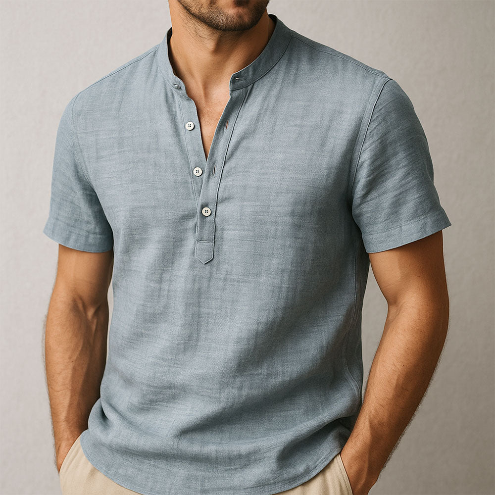 Linen Ease Henley