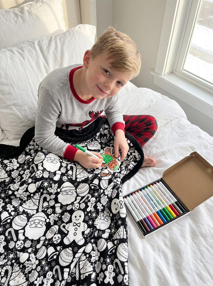 Customer photo: coloring the blanket