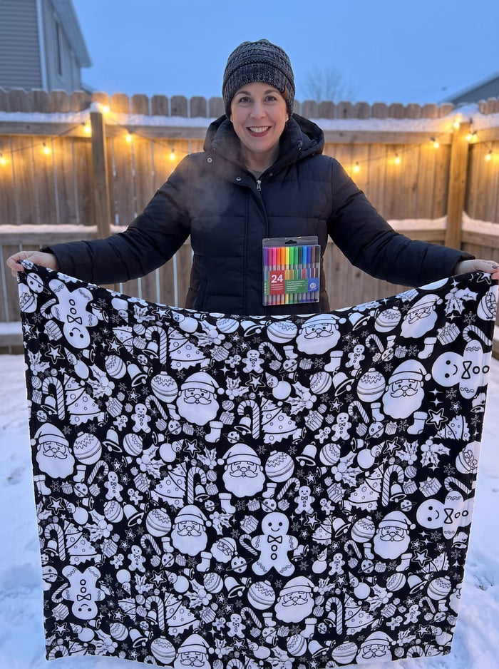 Customer photo: coloring the blanket