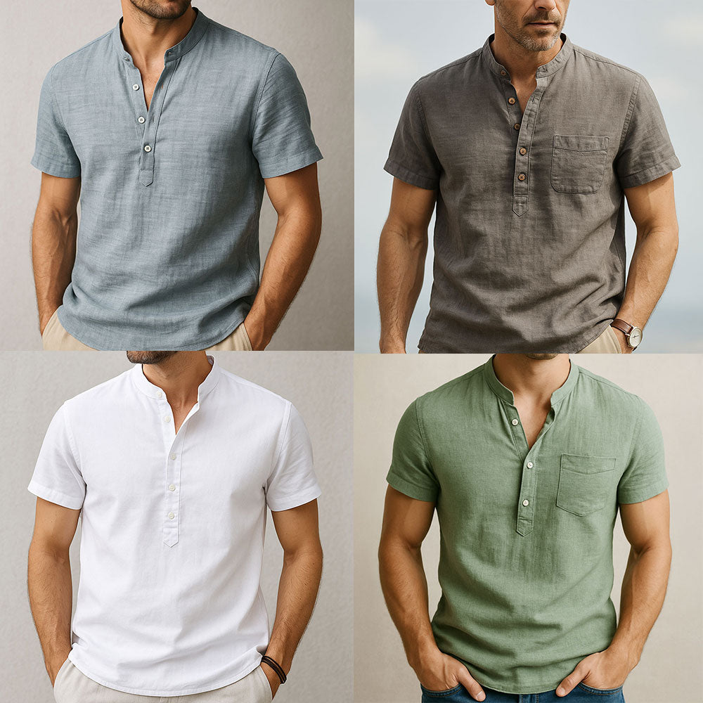 Linen Ease Henley