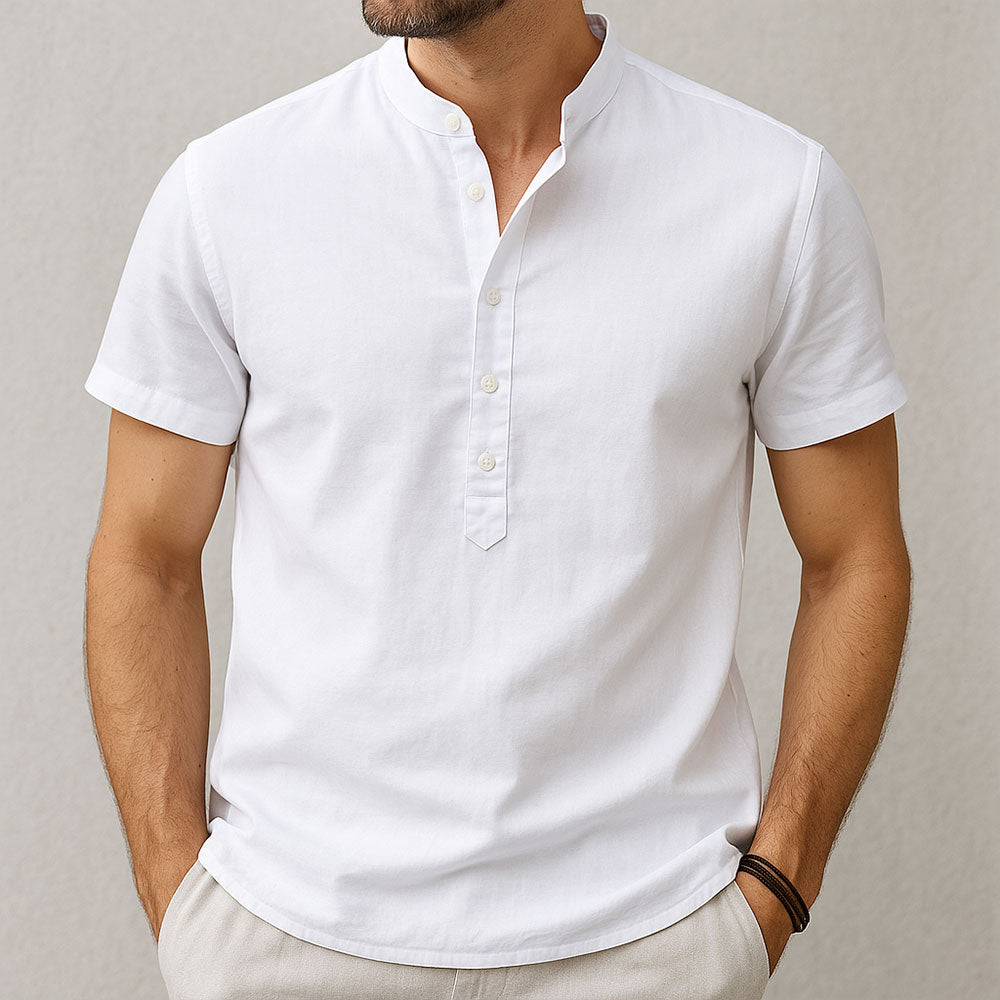 Linen Ease Henley