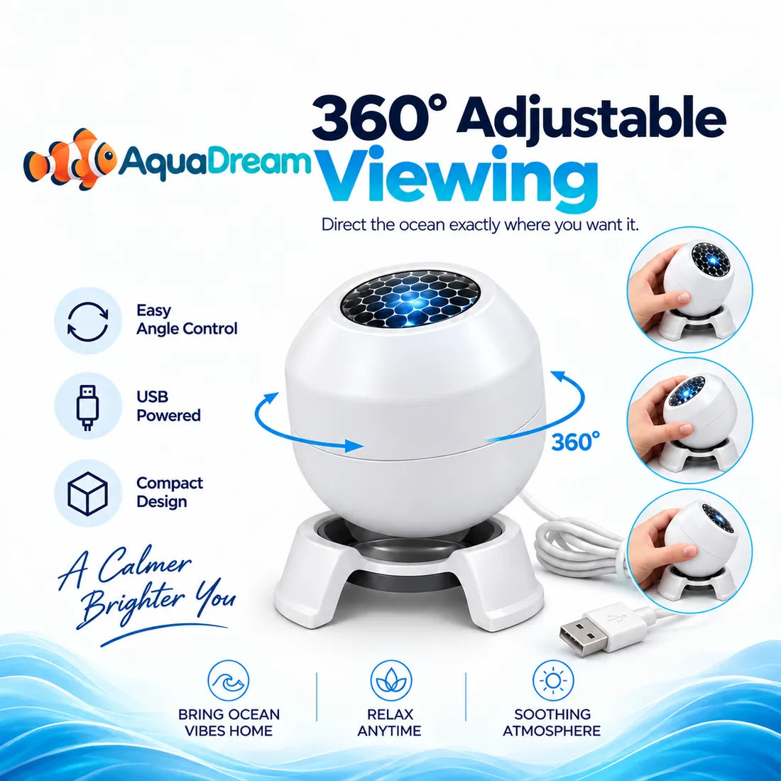 AquaDream turns up to 360 degrees