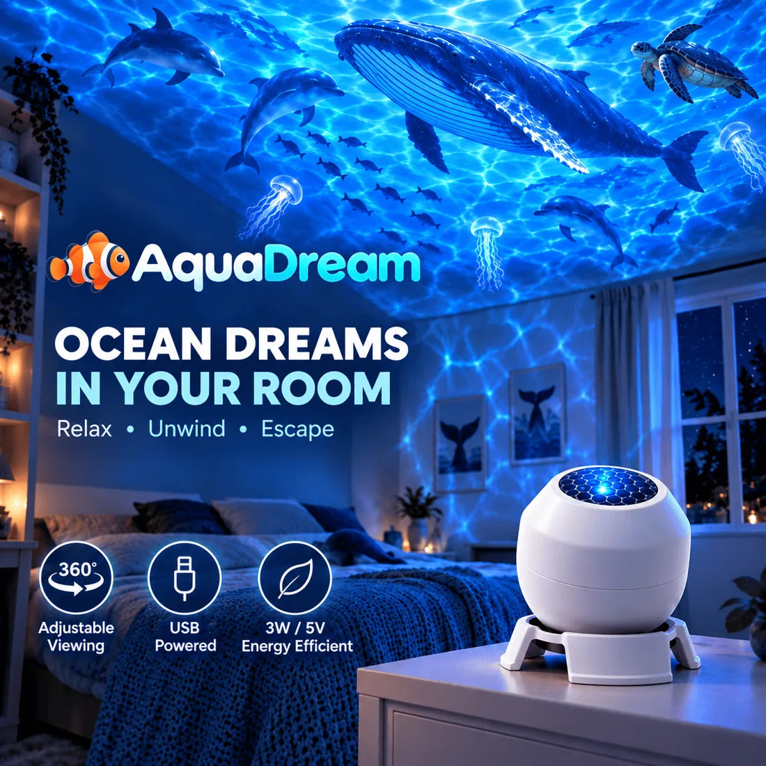 Ocean dreams across a child's room