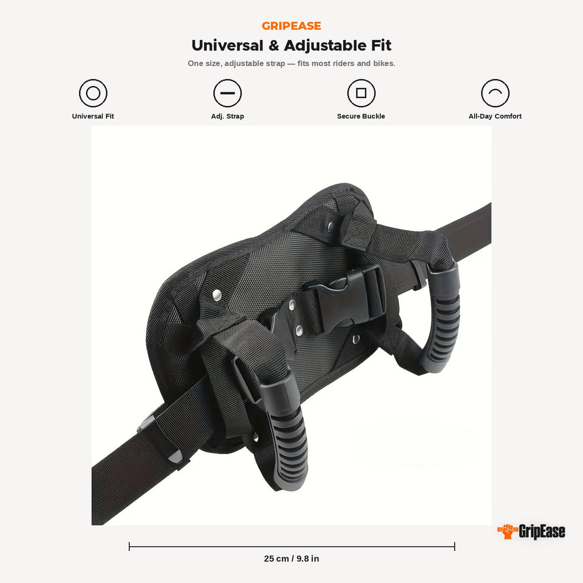 GripEase universal adjustable fit, 25 cm handle span