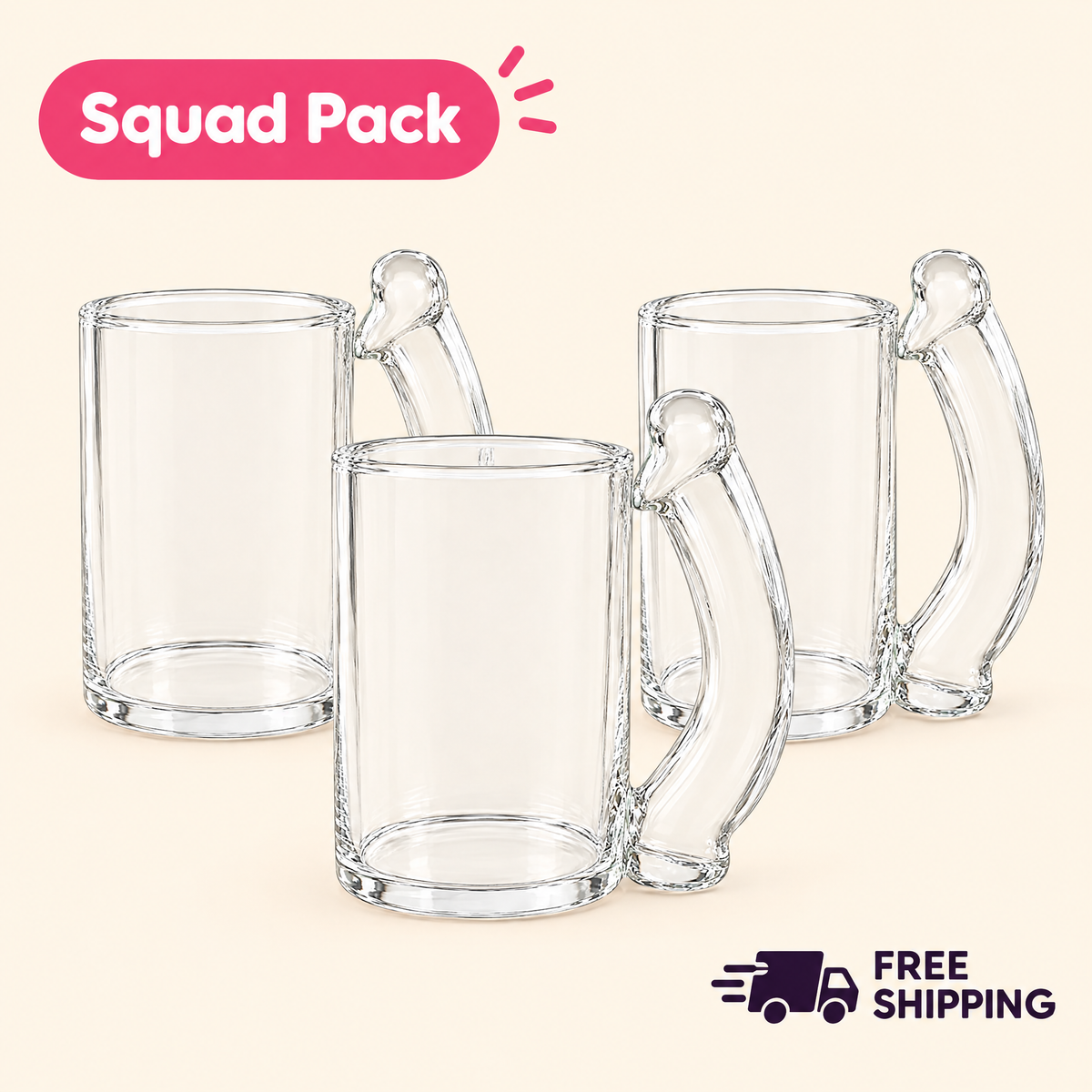 Saucy Sip kit of 3 glasses