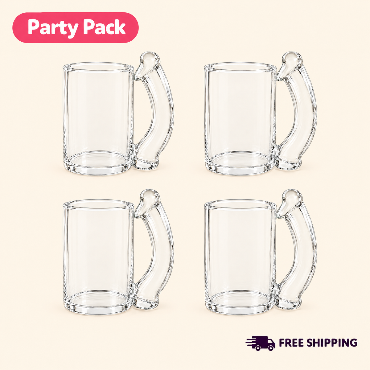 Saucy Sip kit of 4 glasses